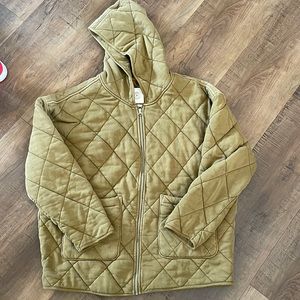 Quilted oversized green Urban Outfitters Jacket